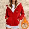 Women's Fashion Casual Sweatshirt Loose Zipper Cardigan Long Sleeve Hooded Jacket