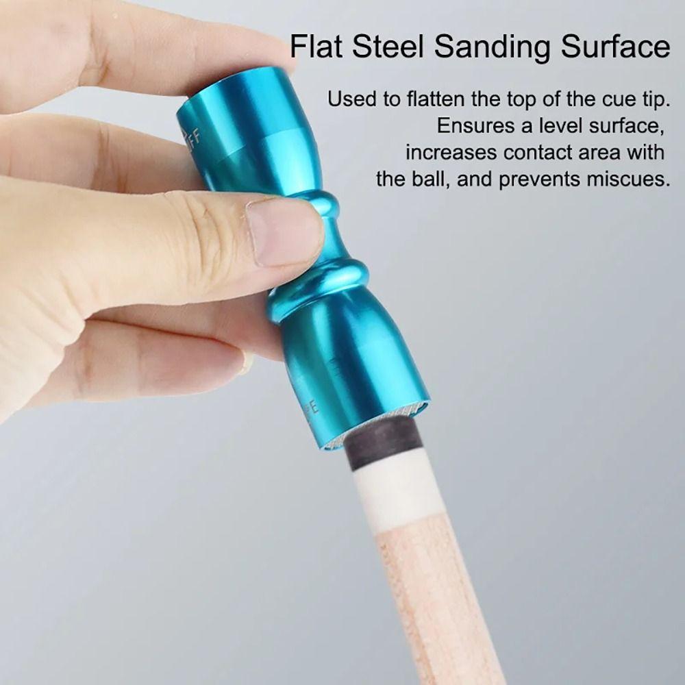 Colorful Cue Tip Shaper 3 in 1 Shaper Aerator Tapper Durable Tip Trim Tool  Billiard Snooker Pool