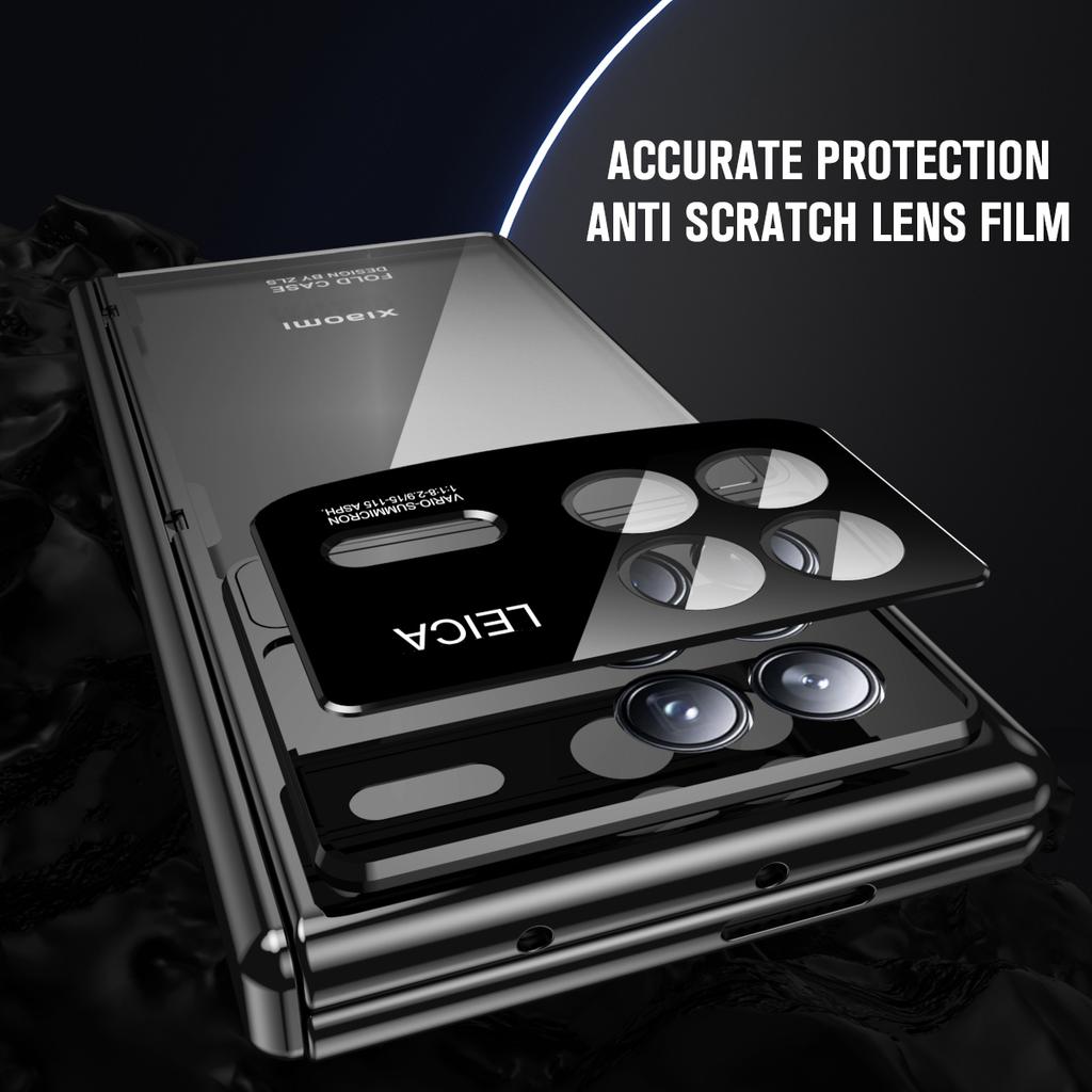 Für Xiaomi Mix Fold 4 5G Hülle Scharnierschutz Ständer PC Handyhülle mit Displayschutzfolie