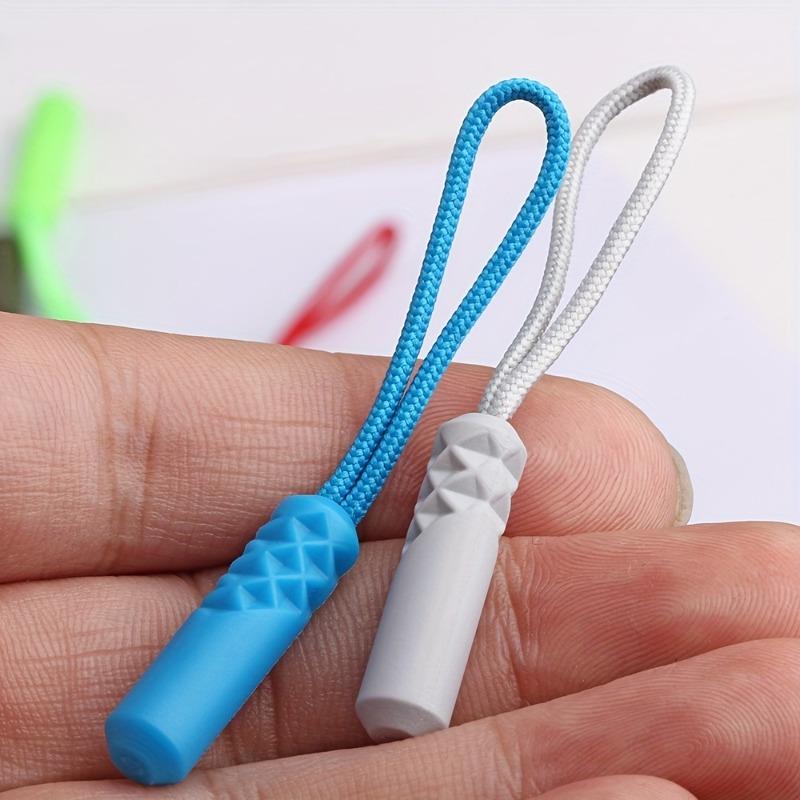 6pcs Detachable Zipper Puller Accessories for Clothing and Bags, Colorful Pendant Drawstring Cord,TabsBackpack Zipper Cords