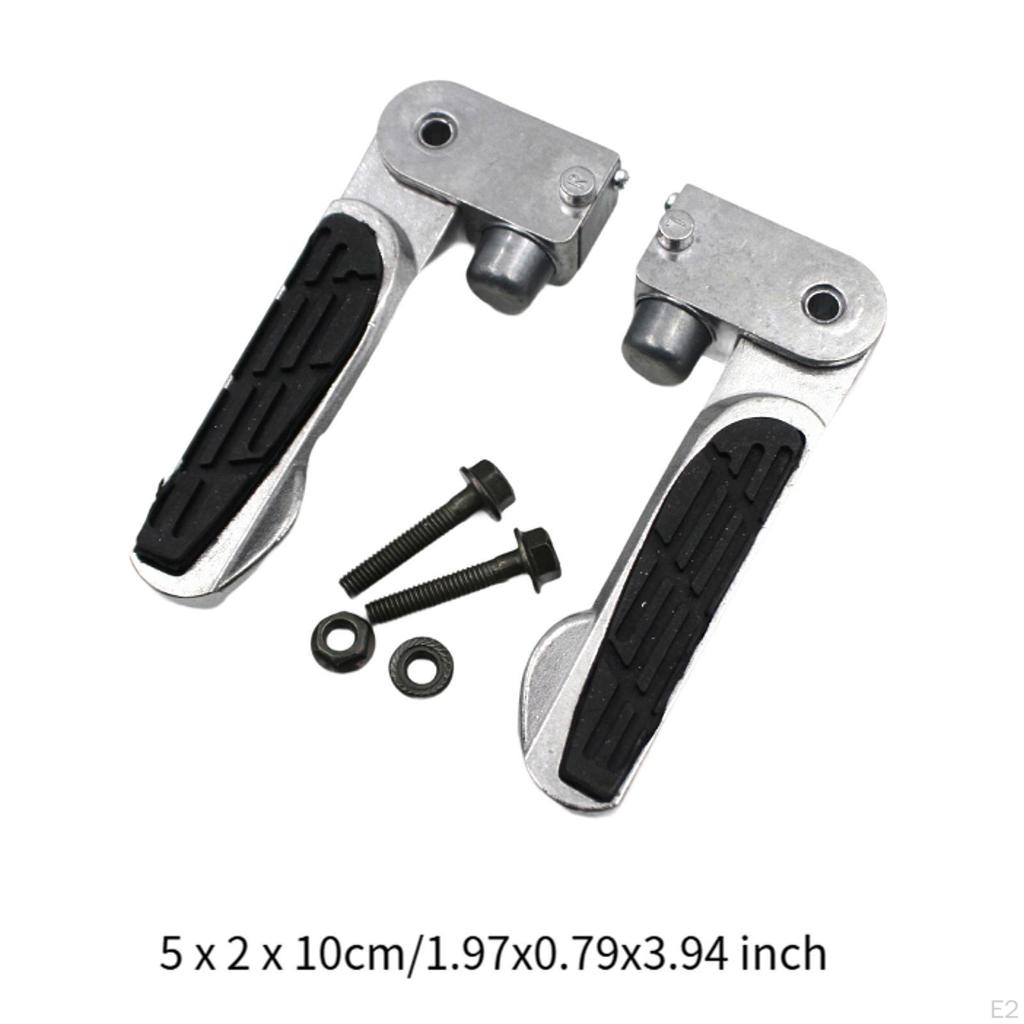 1 Pair Motorcycle Foot Pegs Electric Scooters Pedals Sturdy Easily Install Replacement