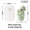 NEW Scarf Ski Snowman Silicone Candle Mold 3D Santa Claus Plaster Soap Making Christmas Party Cake Decor Ornament Gifts 1pcs