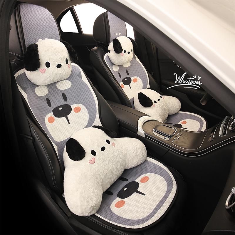 Schnauzer Cartoon Car Seat Cushion for BYD Seagull, Dolphin, Seal 05