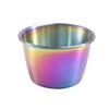 Stainless Steel Round Dipping Sauce Cup for Fries, Salad, and Seasoning