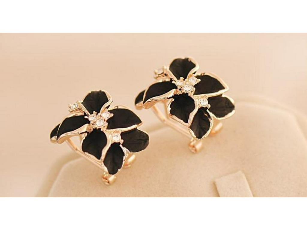 Gardenie Ohrringe: Niedliche koreanische Mode, Übertriebener Stil, Vielseitiger Schmuck