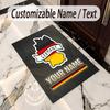 Crystal Velvet Rug Germany National Football Team Print Custom Name Text Floor Mat Home Decor