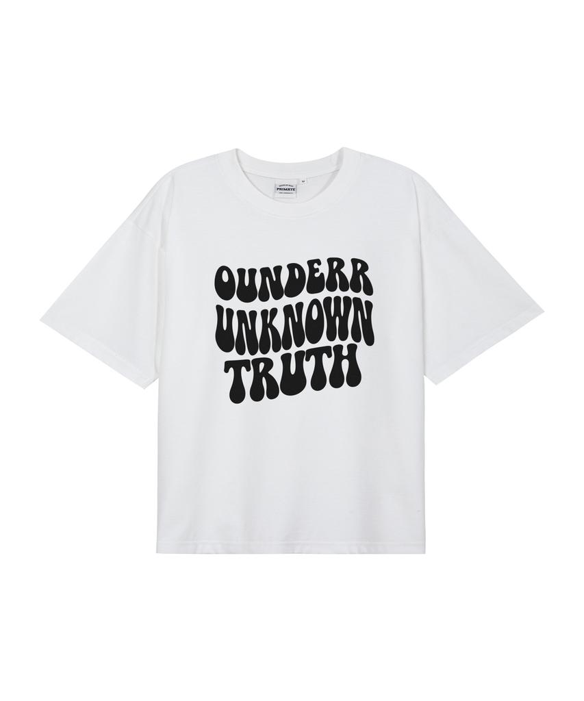 OUNDERR Unknown Oversized Short Sleeve T-Shirt (White)