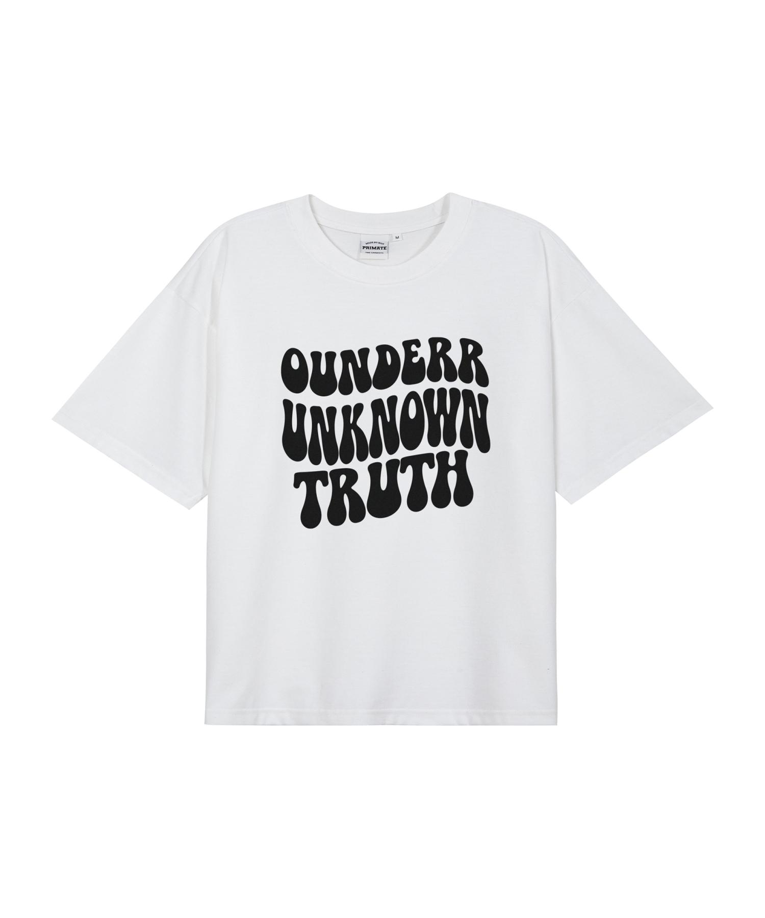 O Under R Unknown Oversized Short Sleeve T-Shirt (White) Xl/Free