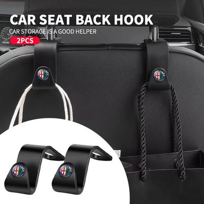 1/2Pcs Car Seat Back Hook Interior Portable Storage For Giulia Giulietta 156 159 147 Mito Stelvio Sportiva GT