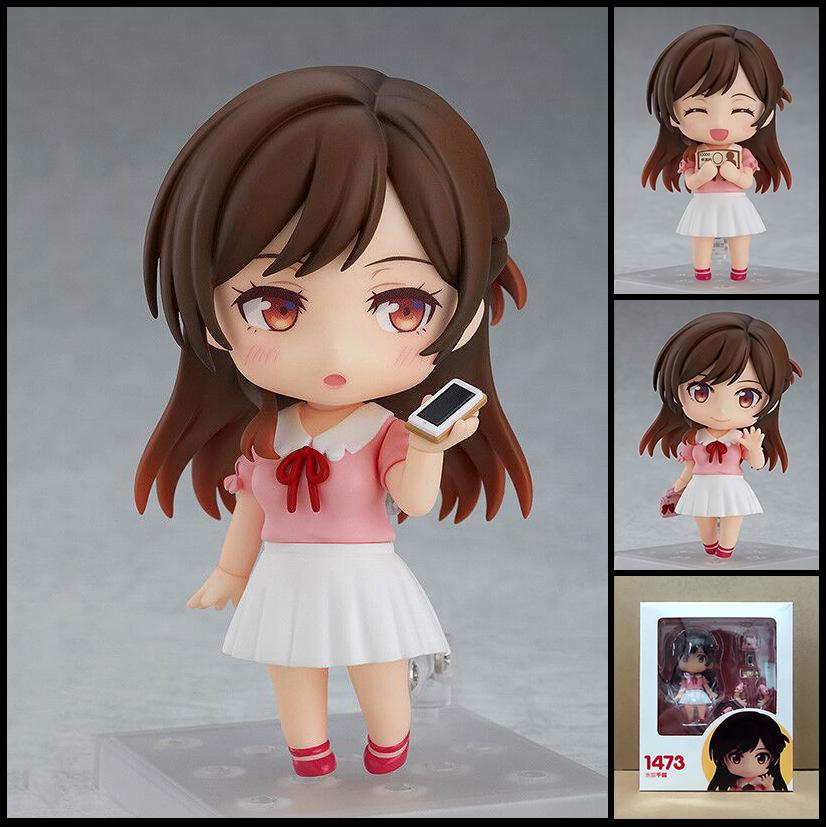 Rent-A-Girlfriend Anime Figure #1473 - Chizuru Mizuhara, Swappable Faces Movable Joints Collectible Action Figure