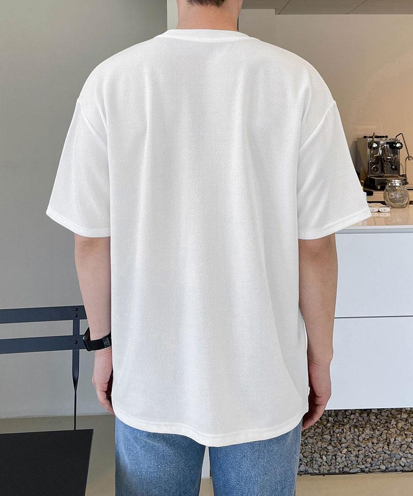 BYMONO [Big Sizes M-8Xl] Wrinkle-Free Basic Short Sleeve T-Shirt (Type B)