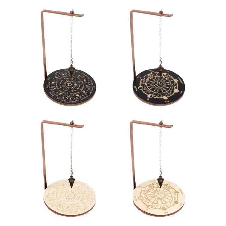 Swing Display Shelf Rack Desktop Wooden Pendulum Stand Table Decoration