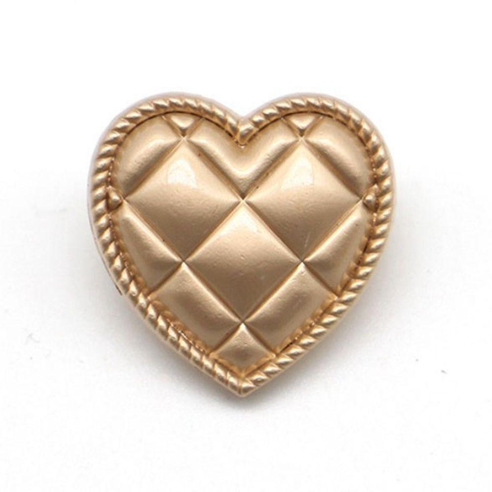 Handmade Heart DIY Decorative Buttons Sewing Material Clothing Accesories Metal Shank Buttons