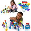 HIMMEL Squigs, a 48-Piece Set of New Educational Building Blocks for Walls, Assembly, Bath Toys, and DIY Birthday Gifts for Boys and Girls