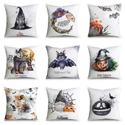Ostern Happy Halloween Horror Kürbis Druckmuster Kissenbezug Home Wohnzimmer Sofa Dekoration Kissenbezug