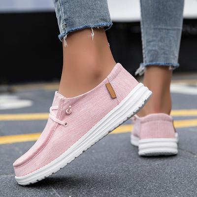 Dude Same Canvas Loafers Female Xiyin 2025 Hot-selling Flat Casual Shoes Women's Cloth Shoes Mother Shoes