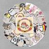 50-Piece Cute Lucky Cat Waterproof Sticker Set for Journals, Laptops, Water Bottles, and Suitcases