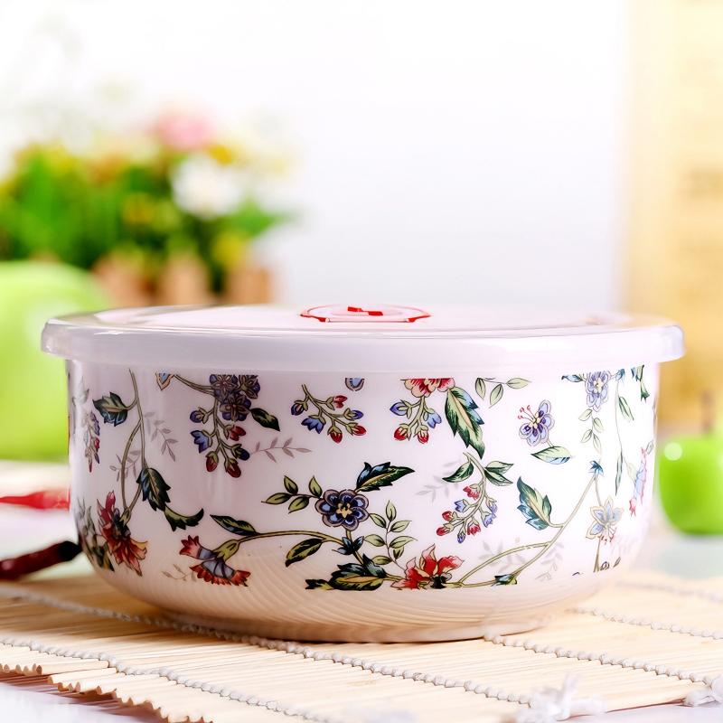 6 inch, bone china, ceramic rice bowl, lunch box for kids, food contain, for buffet and party dessert serving, microwave safe
