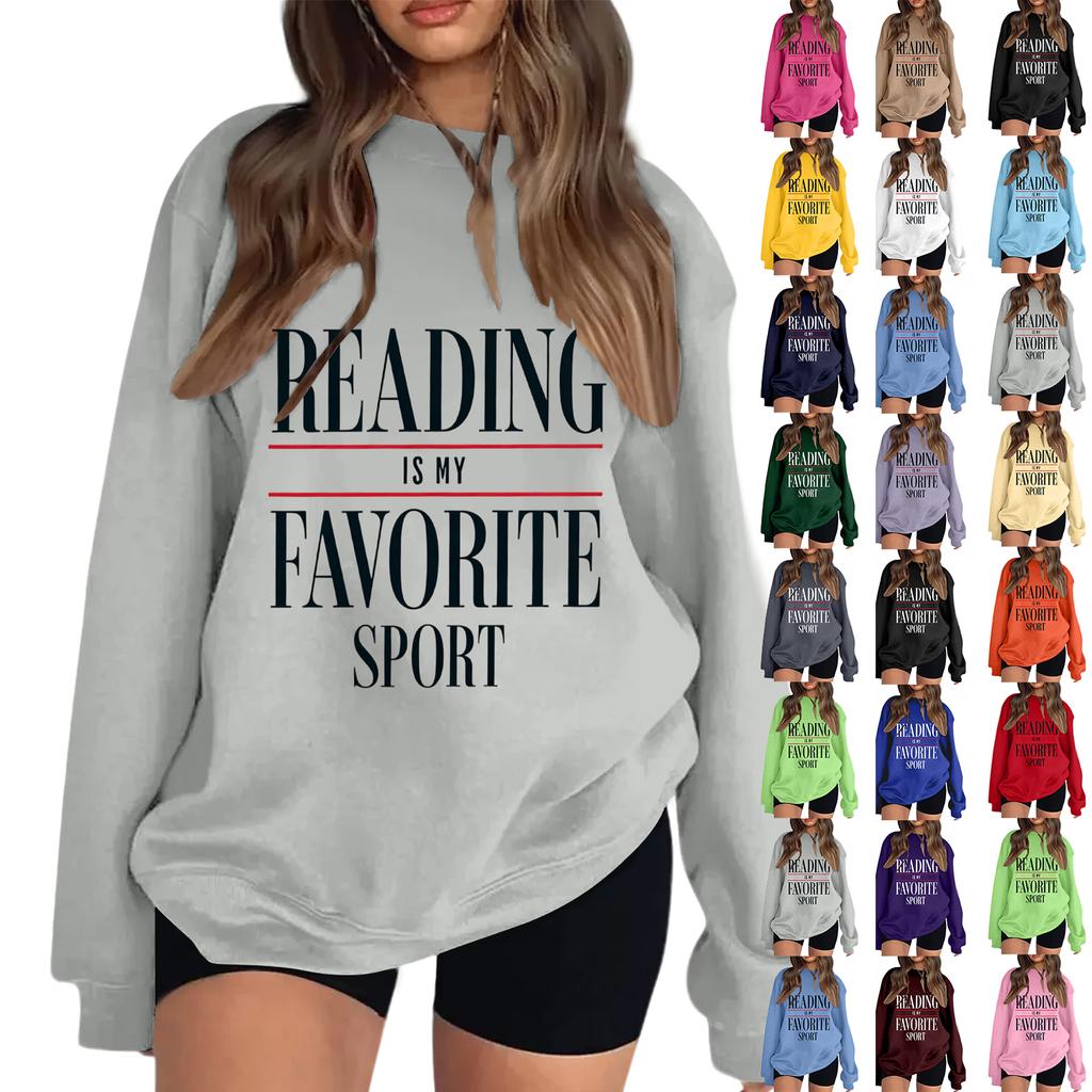 Women's Reading Is My Favorite Sport Sweatshirt