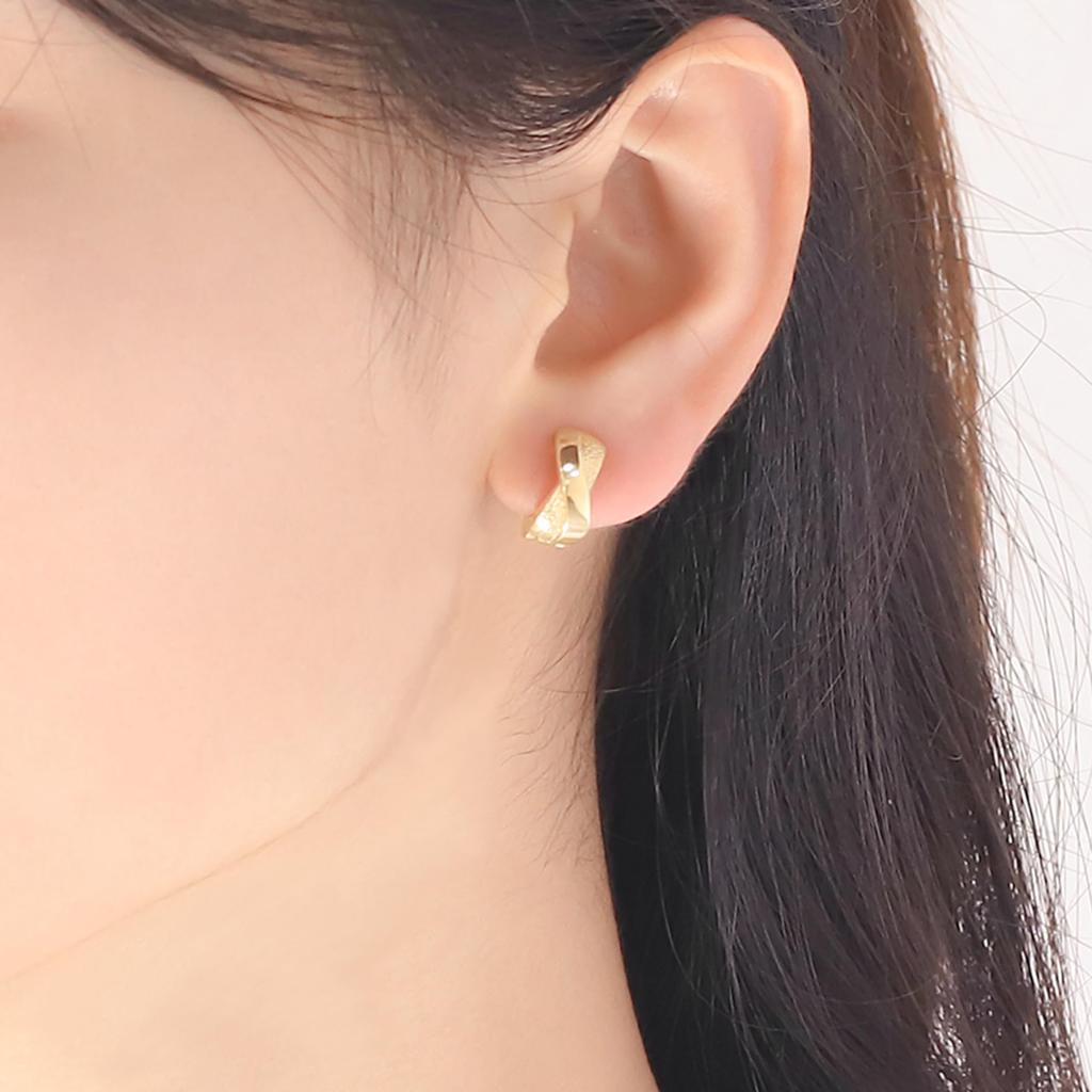 ESTELLE [Official] Women's Earrings, Silver with Yellow Gold Plated, 0776-0064-0000-0000