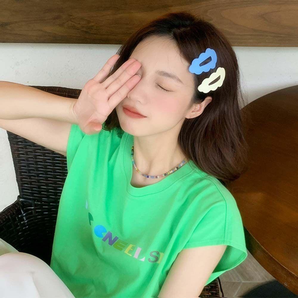 Gifts For Girl Candy Color Korean Style Hairpin Female Barrettes Wave Hair Clip Hair Accessories