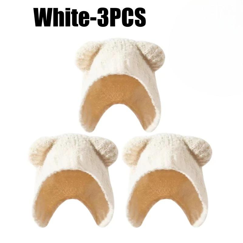 1-10PCS Boys Girls Winter Ear Flap Hat and Scarf Fleece Lined Windproof Combo for Toddler Infant Warm Ear Protection Accessories