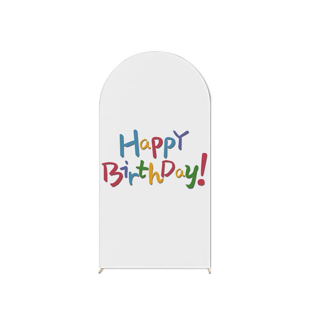 Birthday Party U-Shaped Elastic Arch Cover for Decorative Photography Scenes
