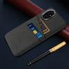 For Honor 200 5G Case Cloth + PC Hard Phone Cover with Dual Card Slots