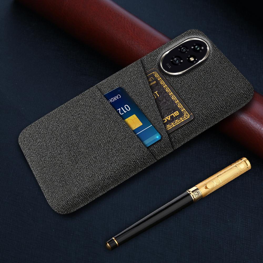 For Honor 200 5G Case Cloth + PC Hard Phone Cover with Dual Card Slots