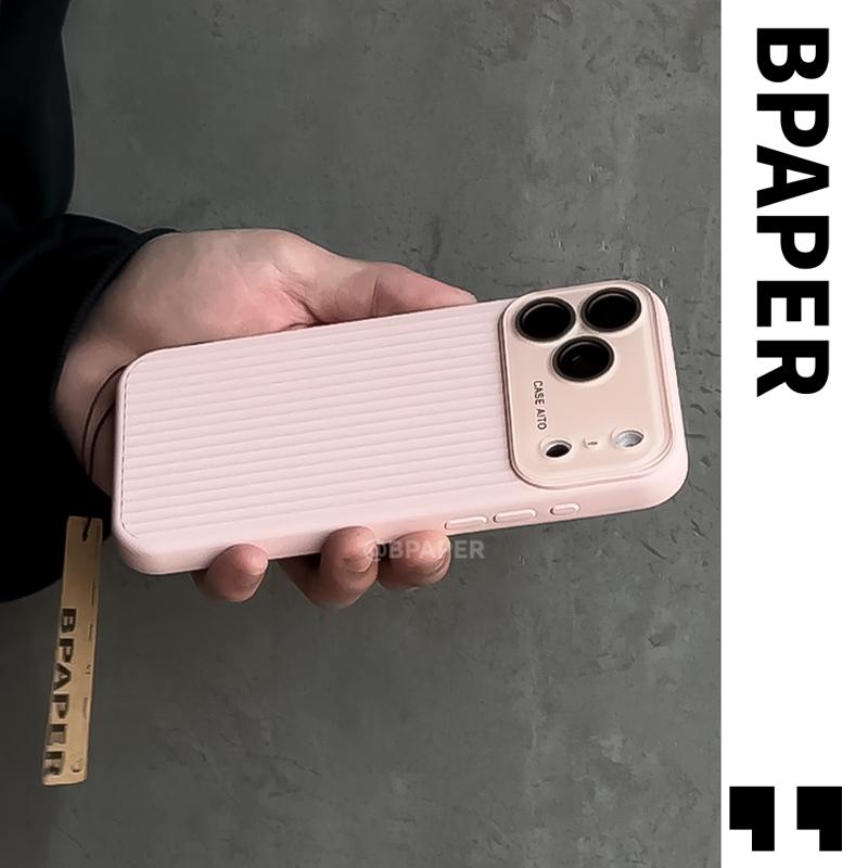 Case For iPhone 17 Pro Max Air Luxury soft Stripes Corrugated Shockproof Camera Protect Matte Phone Cover For iPhone 17Pro Shell