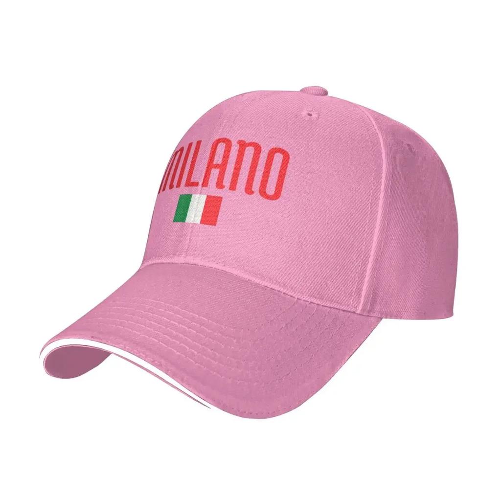 Italy Flag Milano Camping Baseball Caps For Womens Adult Male Beach Golf Hat Hip Hop Trucker Cap