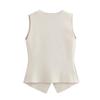 2025 Spring Women's European & American V-neck Sleeveless Knitted Vest Fashion 4192003