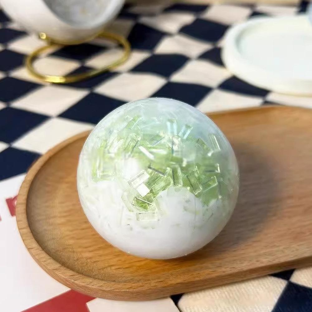 Slow Rising Ice Cracked Crystal Ball Squishy Fidget Gadget Crushed Ice Texture Pinch Stress Ball Anti-Anxiety Decompression Toy