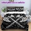 Thorn Gothic Dark Pattern Bedding Quilt Set Quilt Cover Pillowcase Home Decoration Birthday Gift (1 * duvet cover + 2 * pillowcase, without core)