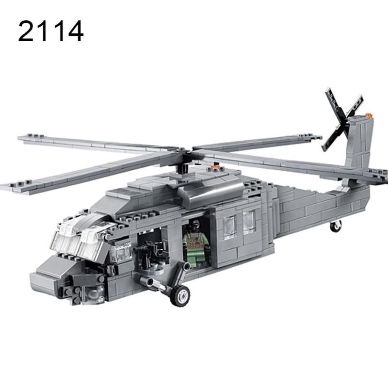 Uh 60 Black Hawk Commandos Helicopter Sheng Yuan Building Block Kids Diy Bricks Toys Without Box Buy At A Low Prices On Joom E Commerce Platform