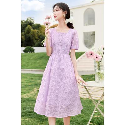 Ephemeral Years Sommer 2025 Salz Schrumpf A-Linien-Kleid