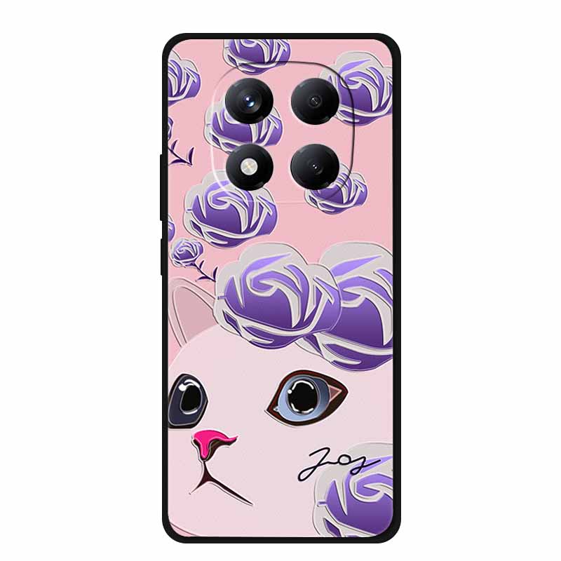 3D Flowers Emboss Fundas For Redmi Note 15 5G (China) Case Soft Silicone Phone Cases For Note 15 5G For China Covers Shell Coque