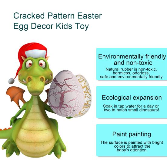 30Pcs/Box Novel No Odor Gift Reusable Easter Eggs Dinosaur Toys Display Mold Party Favor Egg Figure