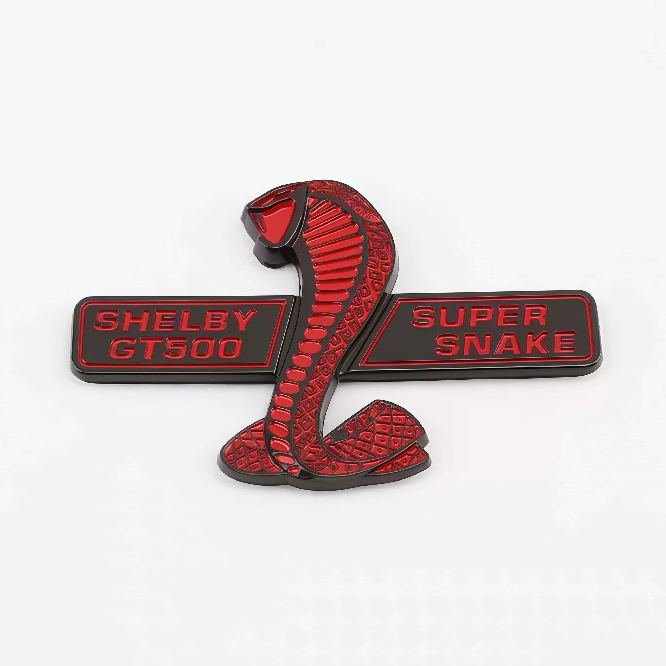 3D ABS Cobra/Viper Logo Badge Sticker Front Grill Side Fender Rear Trunk Emblem Decal Car Accessories Left Sticker