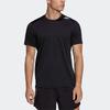 adidas T Shirts Men's Black Crew Neck Moderate Straight Fit HC9836