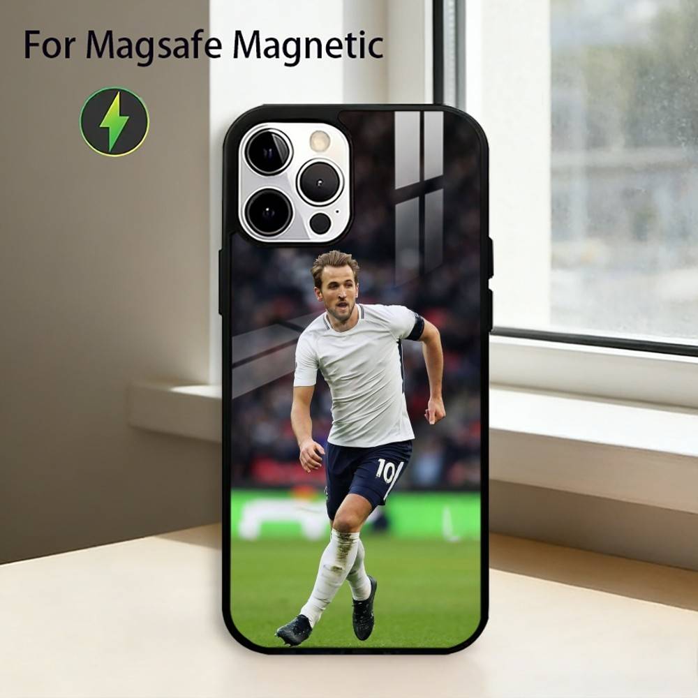 

F-Football Star H-Harry Kane Phone Case For iPhone17,16,15,14,13,12,11 Plus,Pro Magnetic with Magsafe Wireless Charging iPhone13PROMAX