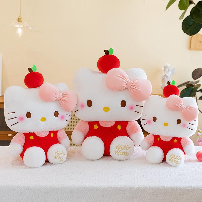Apple Kt Cat Plush Toy Large Cartoon Stuffed Animal For Kids Girls Gift