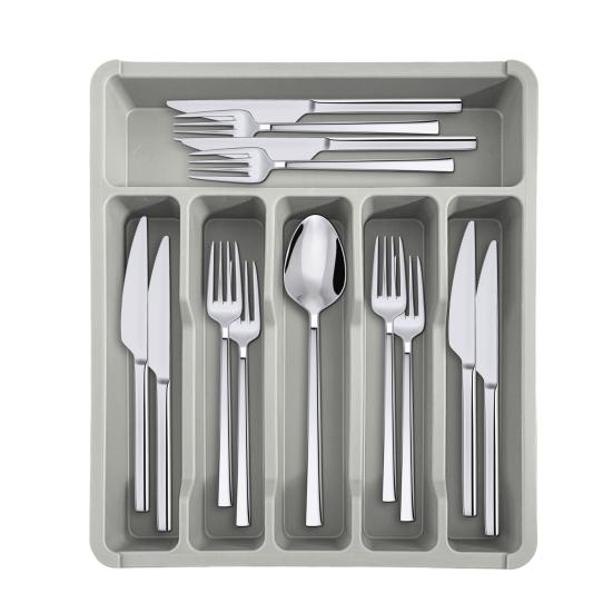 Drawer Organizer Tray for Kitchen Drawer Expandable Cutlery Flatware Holder Adjustable Plastic Utensil Divider Spatula Tools And Gadgets Storage