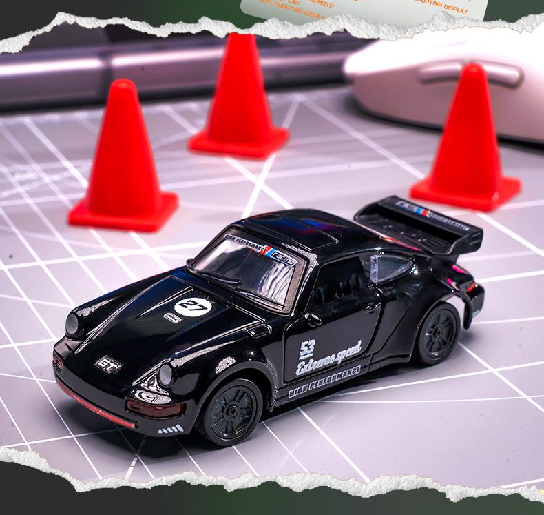 1:43 Scale Alloy Drift RC Car with Openable Doors - Mini Desktop Remote Control Toy
