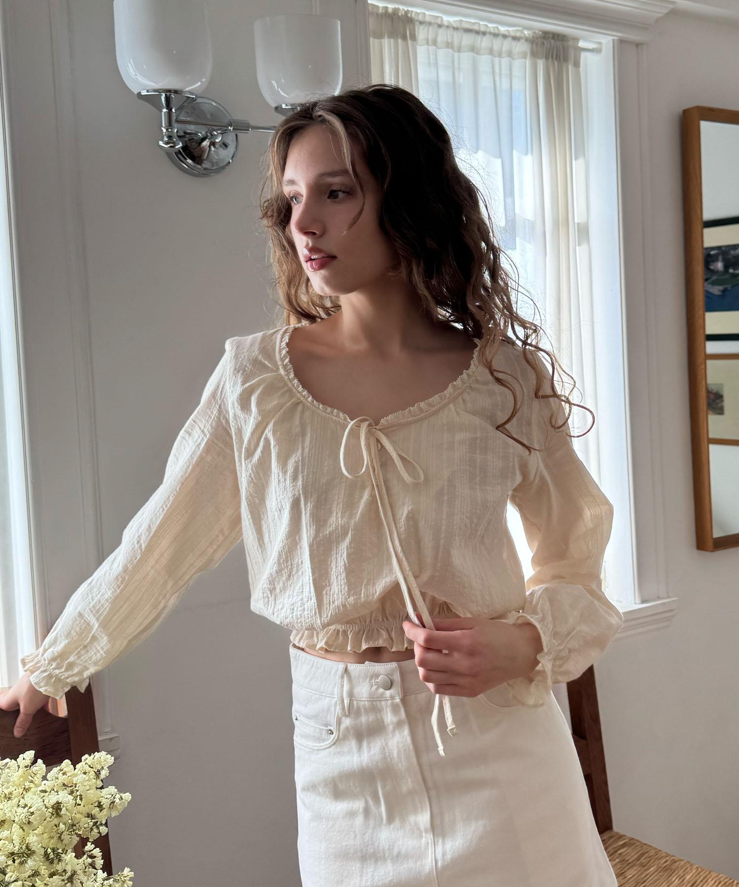 Delaidy Ethereal Blouse (Ivory)