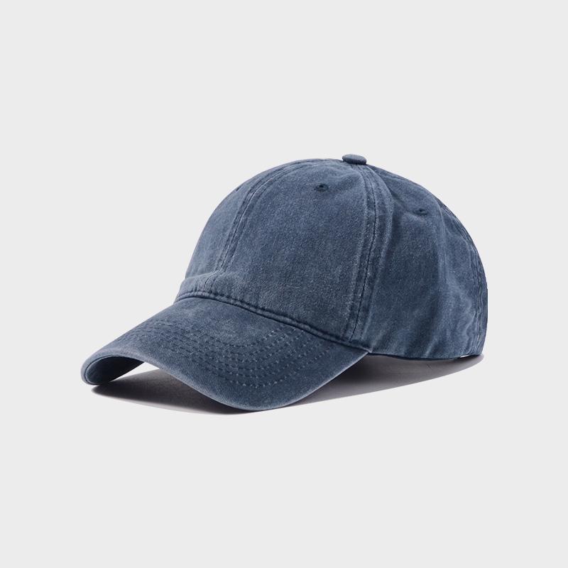 Baseball Cap Women Men Hat Vintage Washed Cotton Soft Top Denim Cloth Dad Hat Casual Sport Trucker Cap Solid Color Adjustable