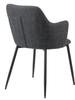 Ilsa chair with armrests, gray