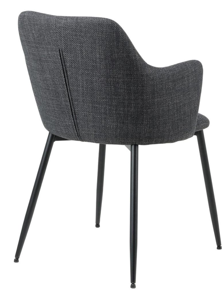 Ilsa chair with armrests, gray