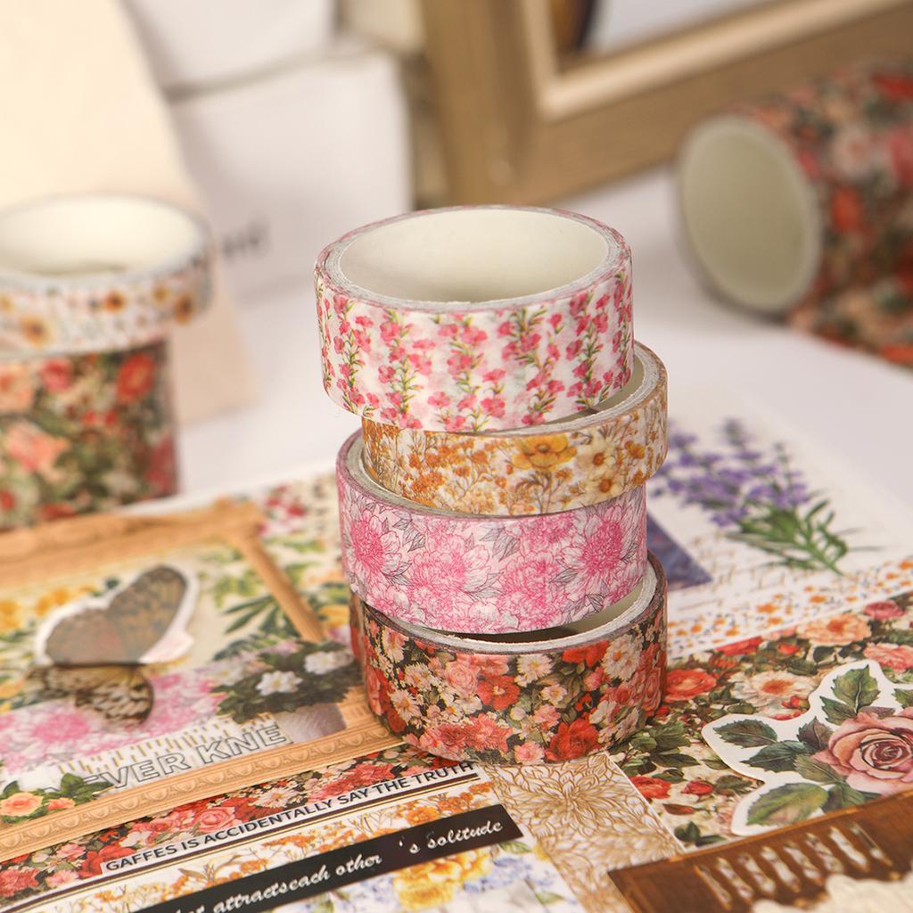15 Rolls/box Plant Floral Washi Tape Set for DIY Decoration Notebooks Stationery