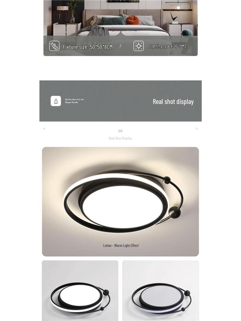 2024 LED Ceiling Light: Modern Minimalist Round Fixture for Bedroom, Living Room, Aisle, Corridor, and Balcony